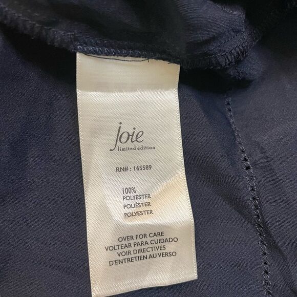 Joie Limited Edition Blouse Peasant Top Women XL Navy Blue Long Sleeve NWT - Picture 6 of 7
